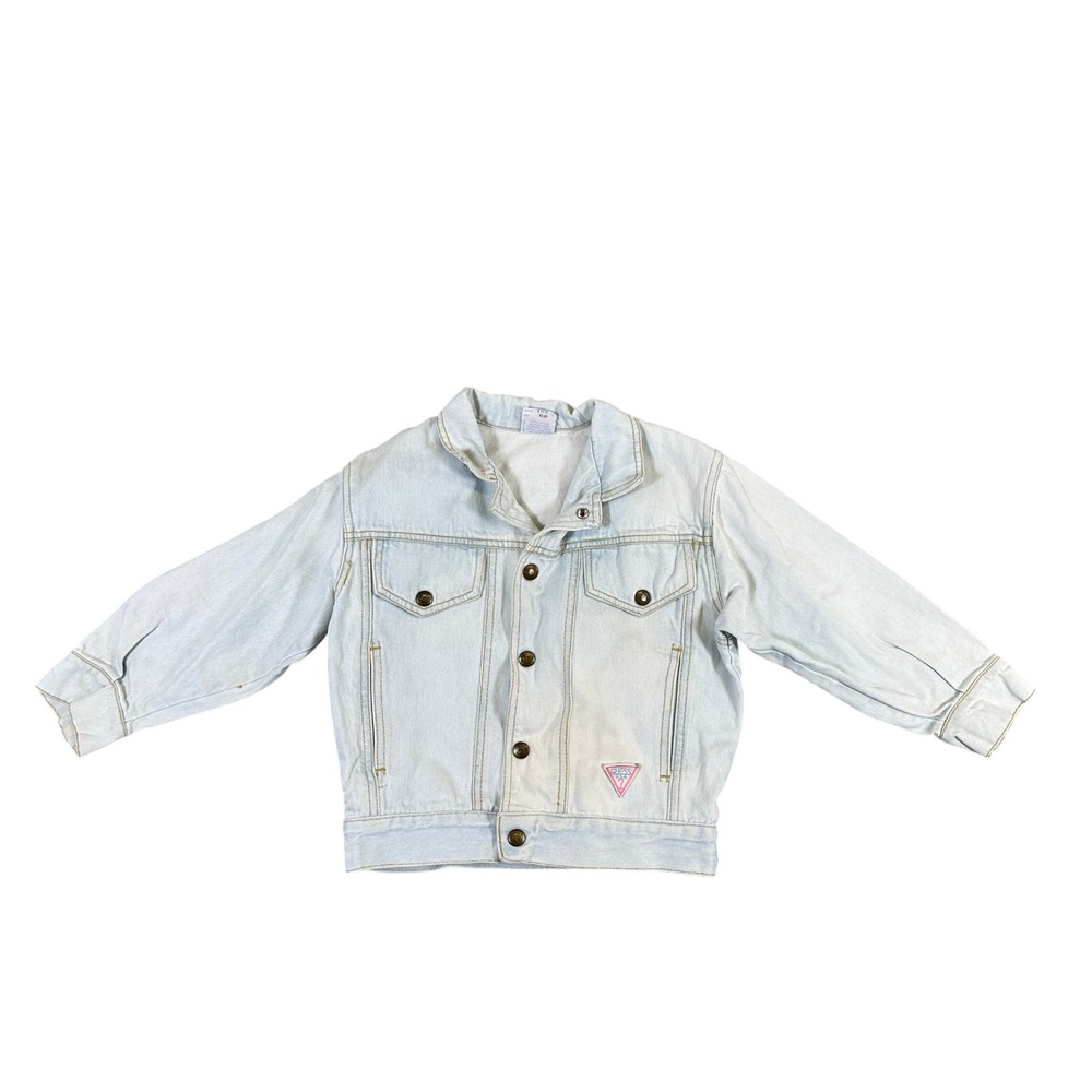 Vintage Baby Guess Georges Marciano Denim Jacket Light Wash 6Y USA Made E1014